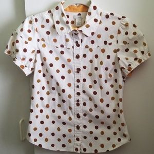 Anthropologie Tops - Anthropologie Odille Polka Dot Shirt sz 4 Anthropologie Tops - Anthropologie Odille Polka Dot Shirt sz 4